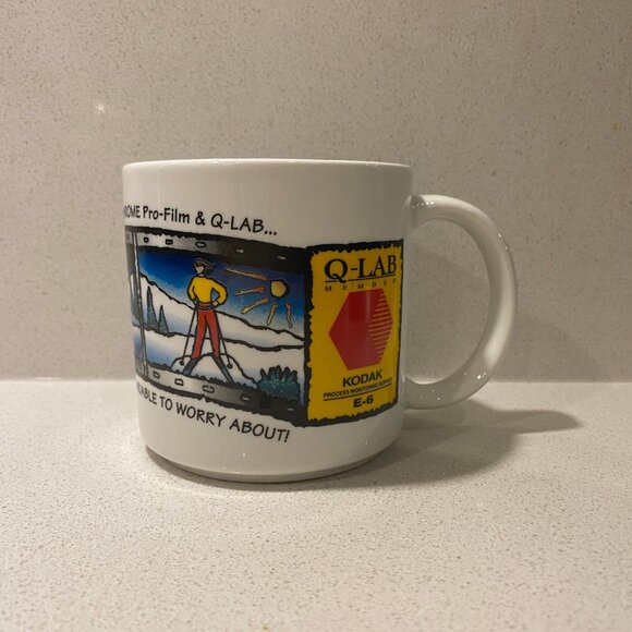 VINTAGE 90S KODAK EKTACHROME PRO FILM ADVERTISING COFFEE MUG - Picture 2 of 7